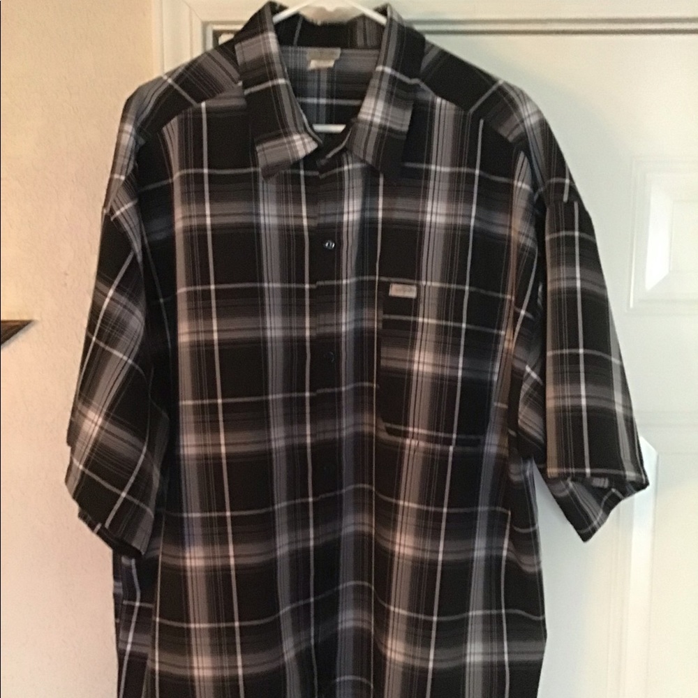 Cal top men’s short sleeve button down shirt 4XL